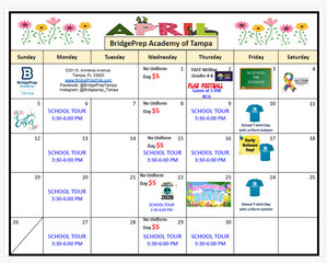 ✨April 2026 Activity Calendar ✨